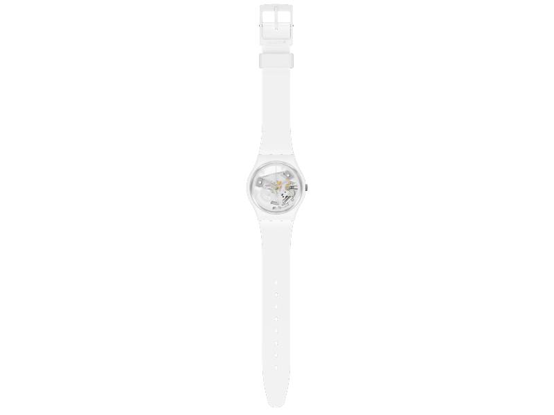 SWATCH SPOT TIME WHITE BIOCERAMIC SO31W102